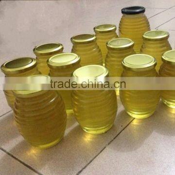 Storage jar for honey multi-type Honeycomb shape glass honey jar