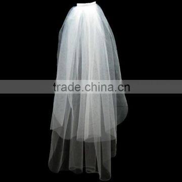 2016 Edged Ivory White Wedding Veil Soft Tulle High Quality Wedding Veils