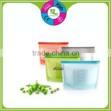 Customized kitchen utensil silicone preservative food storage bags cooking bag