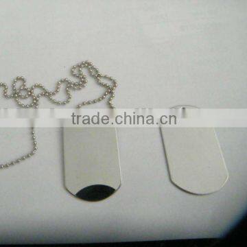 stainless steel dog tag, blank dog tag, Pet Tag