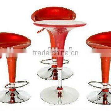 christmas promotional ABS stool and table set for casino