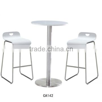 Good quality wood table and chair High chair Modern bar furniture for sale CA142