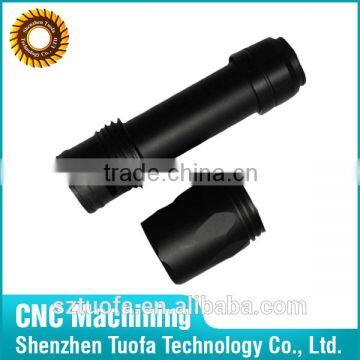 High precision turning aluminum cnc LED flashlight parts