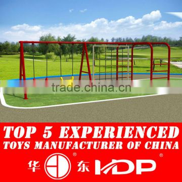 Outdoor playground metal swing for children