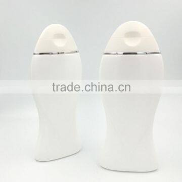 200ml white HDPE shampoo in green bottle