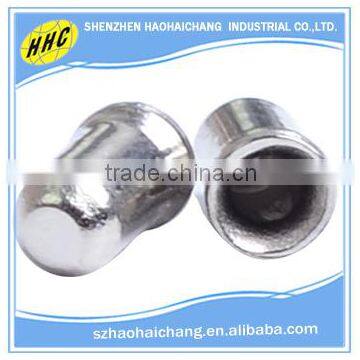 China hign quality nonstandard cylindrical hollow stainles steel rivet