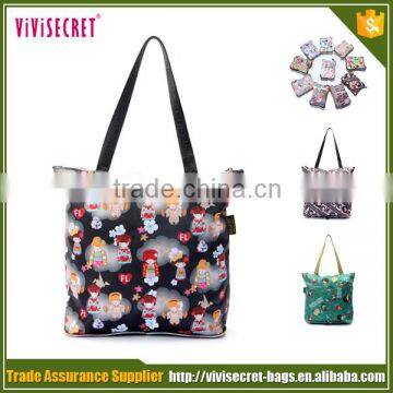 2016 Top Selling Custom Woman Cartoon Gift Foldable Shopping Bag photo-2