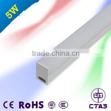 300mm integrated t5 led tube 5W T5 integrated all plastic tube light 90-95lm/W t5 led tube g5 cube shape