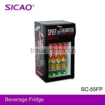 Top selling compressor Energy Drinks Display Fridge 55Litre