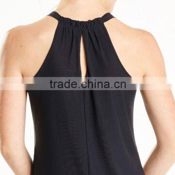 OEM Service Women Workout Fitness Wear Light Weight Cool Mesh Jogging And Running Tank photo-3
