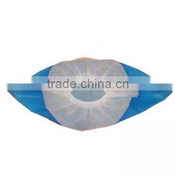 Medical Disposable Blue and White CPE+PP Two Colours Shoe Cover by CE/FDA/ISO Approved photo-3