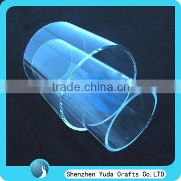 Customize Clear Blue Large Diameter Acrylic Tube Wholesale Price