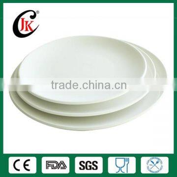 Hotel used cheap white ceramic dinner plates