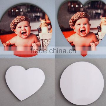 heat press magnetic fridge stickers, blank mdf sublimation fridge magnet