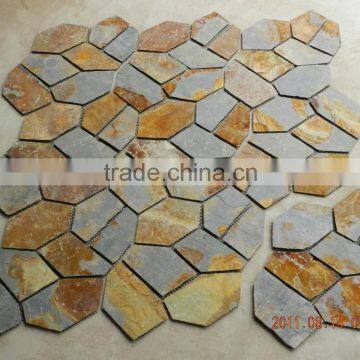 Natural Slate Rusty Color Flagstone Mats