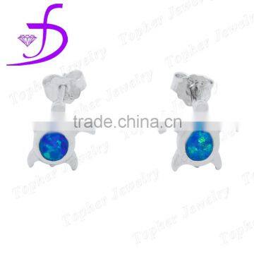 2016 New Product Handsome K5 opal earrings turtle shaped opal earrings