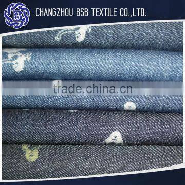 Printed Denim Fabric Indigo type with OEM & ODM