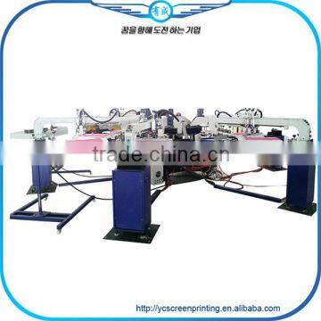 6 Color Automatic T shirt Octopus Silk-screen Printing Machine For Sale