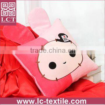 supply made of 100% comfortable micro plush cute animal shape pillow open as a quilt(LCTP0123)