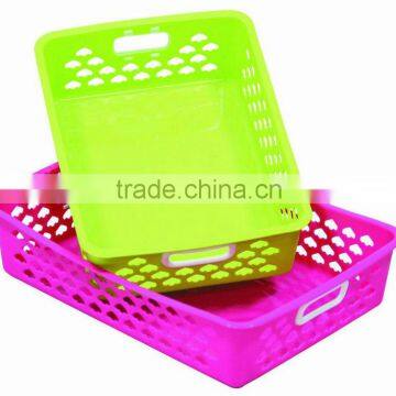 high quality same design different size colourful plastic basket mould