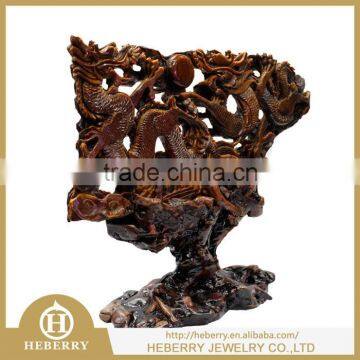 Excellent Quartz Rock crystal tiger figurine with high quality factory outlet