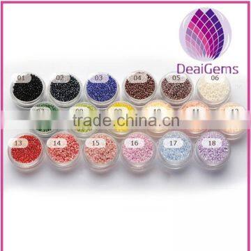 High quality 2mm glass seed bead silky luster 18colors