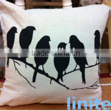 cotton linen jute or blended back cushions throws car cushion bolster cushion covers with printed LOGO