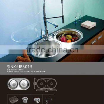 round solid surface sink UB3015