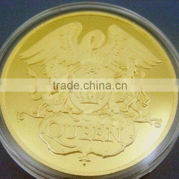 Ancient anniversary golden coin