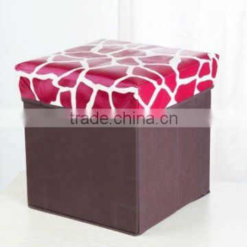 2012 Newest fashion style no-woven folding storage cube for sitting