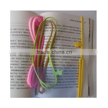 school supplier 3d silicone pointing finger bookmark