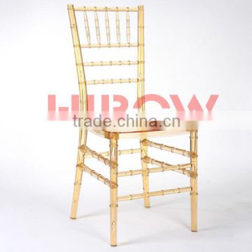 resin crystal gold /amber tiffany chair