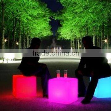 Cube LED Night Light illuminated led cube chair new camping chair