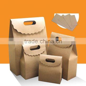 Recyclable Gift Box Kraft Paper Box, Bakery Cake Biscuits Packaging Boxes
