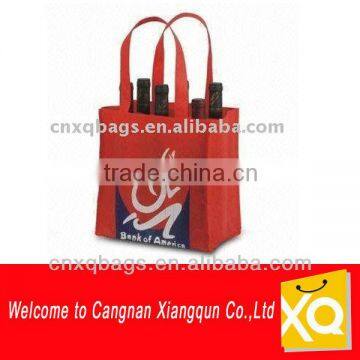 leather wine carrier non woven wine bag