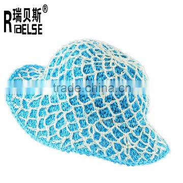 Cheap Lady Hat Fashion Bucket Straw Hat Promotion Raffia Handmade photo-2