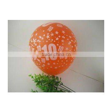 Wholesale Printed Number & Age Latex Balloons,number Age 10/10th Birthday Mixed Latex Balloons for Birthday Party Decorations