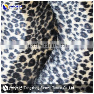 100% Poly Animal Printed Velboa Fabric For Carpets