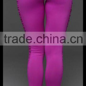 Kiteng Eye-catching and Multi-level Contrast Side Panel Detail Yoga Legging 2016 New Office In United States (USA)small Minimum photo-4