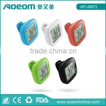 2016 New product hot sales with belt clip step counter pedometer