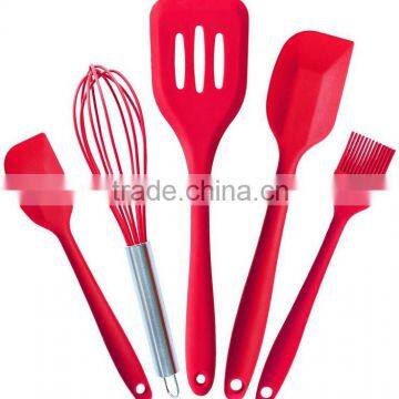 5pcs silicone kitchen utensil cooking set silicone tool cooking utensil