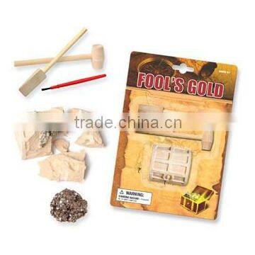 Archaeological toy of Fool's Gold dig kit