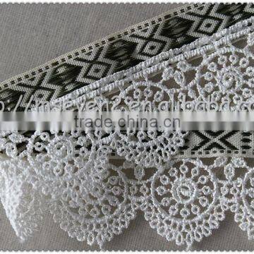 Fine Quality Multi Color Tassel Wholesale Jacquard Polyester Flower Fringe Trim photo-6