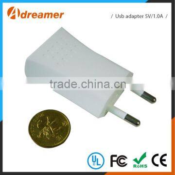 Converter EU to UK Adapter 5V 1.0A Universal Travel Adapter With Usb Charger