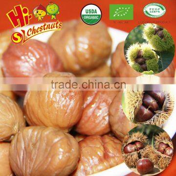 Best selling Roasted Peeled Chestnuts Snacks, ready to eaty healthy snacks food