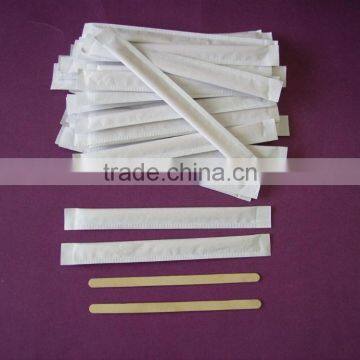 140*5*1mm natural white birch wood coffee stirrers