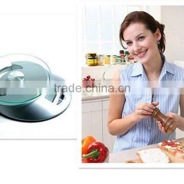 digital food scale and kitchen scale with glass platform