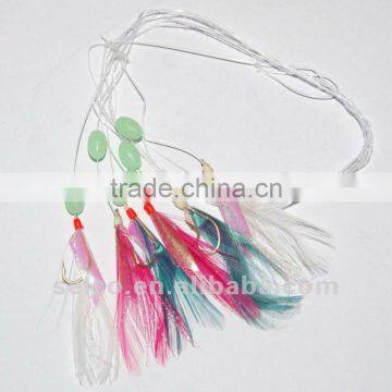 Rainbow feather sea fishing rigs