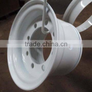 white otr 3pc tubelss rim 8.0-15