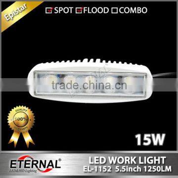 15W single row strip Trailer Black 5LEDs Off-roads SUV Boat 4WD Led Work Light